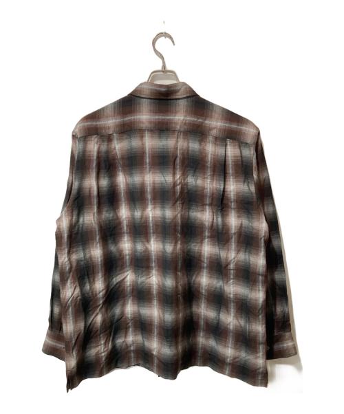 Ernie Palo（アーニーパロ）Ernie Palo (アーニーパロ) Rayon Check Shirt ブラウン サイズ:48の古着・服飾アイテム