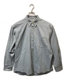 SEDAN ALL-PURPOSE（セダンオールパーパス）の古着「Twill Plaid Big BD Shirt」｜スカイブルー