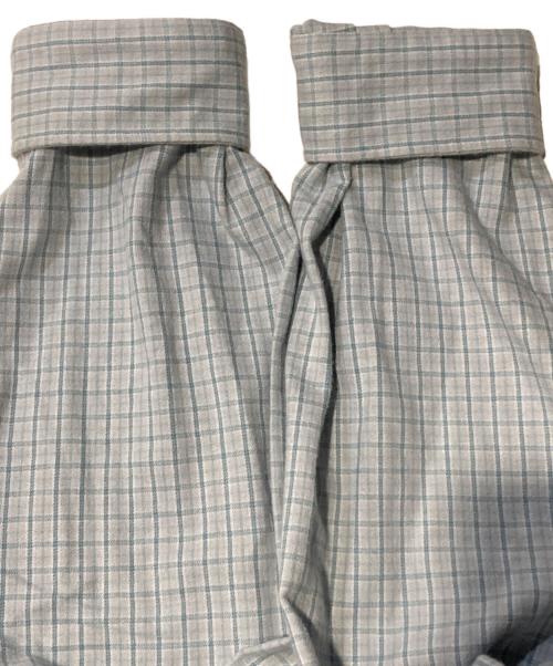 SEDAN ALL-PURPOSE（セダンオールパーパス）SEDAN ALL-PURPOSE (セダンオールパーパス) Twill Plaid Big BD Shirt スカイブルー サイズ:Lの古着・服飾アイテム