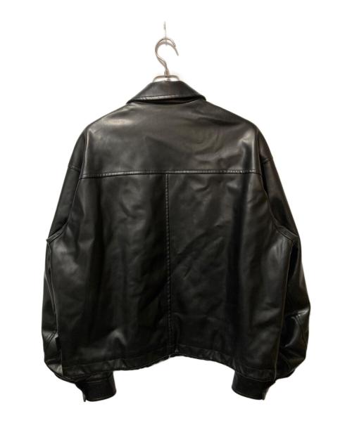 SEDAN ALL-PURPOSE（セダンオールパーパス）SEDAN ALL-PURPOSE (セダンオールパーパス) Synthetic Leather Sports Jacket ブラック サイズ:XLの古着・服飾アイテム