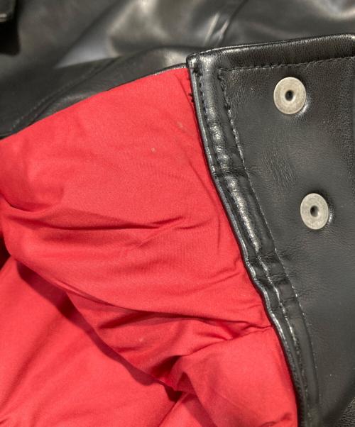 SEDAN ALL-PURPOSE（セダンオールパーパス）SEDAN ALL-PURPOSE (セダンオールパーパス) Synthetic Leather Sports Jacket ブラック サイズ:XLの古着・服飾アイテム