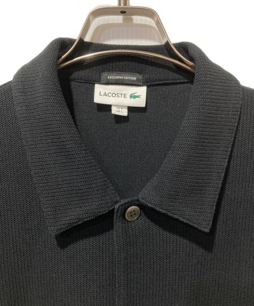 LACOSTE（ラコステ）LACOSTE (ラコステ) BEAUTY&YOUTH (ビューティーアンドユース) 別注シャツジャケット ブラック サイズ:Lの古着・服飾アイテム