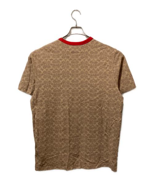 COACH（コーチ）COACH (コーチ) DISNEY (ディズニー) ミッキーマウス シグネチャー Tシャツ ブラウン サイズ:Lの古着・服飾アイテム