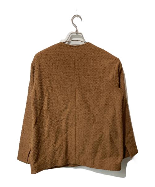 BABYLONE（バビロン）BABYLONE (バビロン) ツイードテーラードジャケット ブラウン サイズ:FREEの古着・服飾アイテム