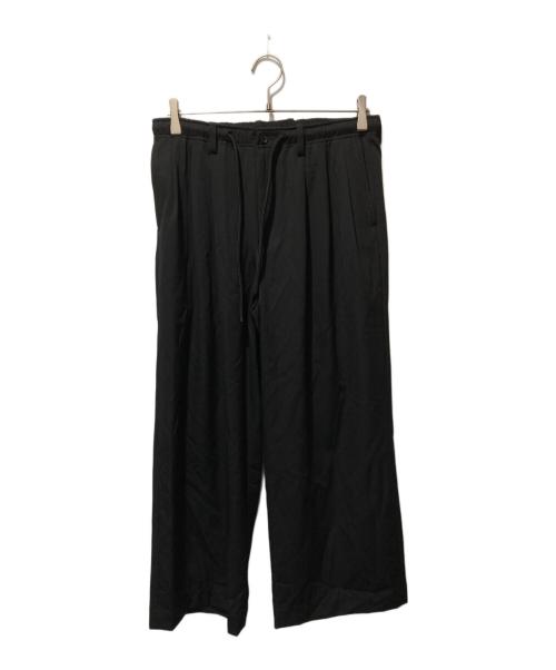 MARKAWARE（マーカウェア）MARKAWARE (マーカウェア) TRIPLE PLEATED EASY TROUSERS ORGANIC WOOL ブラック サイズ:1の古着・服飾アイテム
