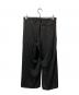 MARKAWARE (マーカウェア) TRIPLE PLEATED EASY TROUSERS ORGANIC WOOL ブラック サイズ:1：25000円