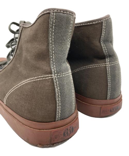 RRL（ダブルアールエル）RRL (ダブルアールエル) ハイカットキャンバススニーカー カーキ サイズ:9の古着・服飾アイテム