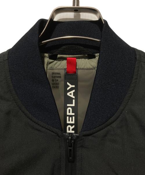 REPLAY（リプレイ）REPLAY (リプレイ) Kurtka bomberブルゾン ブラック サイズ:Ｌの古着・服飾アイテム