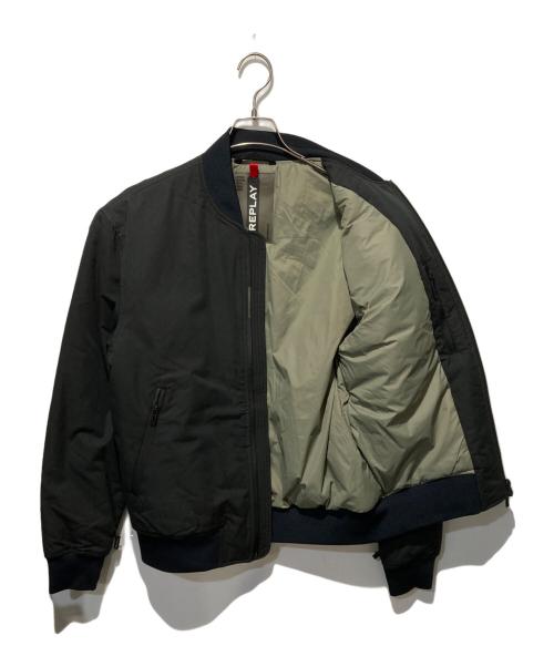 REPLAY（リプレイ）REPLAY (リプレイ) Kurtka bomberブルゾン ブラック サイズ:Ｌの古着・服飾アイテム