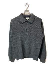 LACOSTE（ラコステ）の古着「ワッフルニットポロセーター」