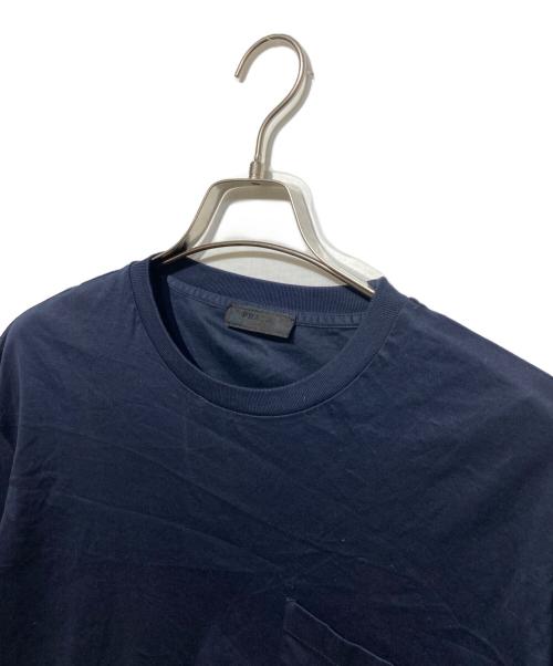 PRADA（プラダ）PRADA (プラダ) ポケットTシャツ ネイビー サイズ:Lの古着・服飾アイテム