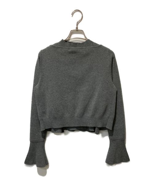 HER LIP TO（ハーリップトゥ）Her lip to (ハーリップトゥ) Herlipto Flared Sleeve Knit Set グレー サイズ:Sの古着・服飾アイテム