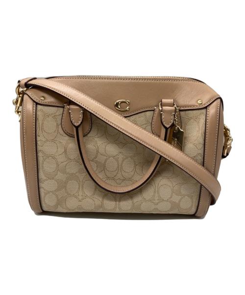 COACH（コーチ）COACH (コーチ) アイビーベネットサッチェル 2WAYバッグ ベージュの古着・服飾アイテム