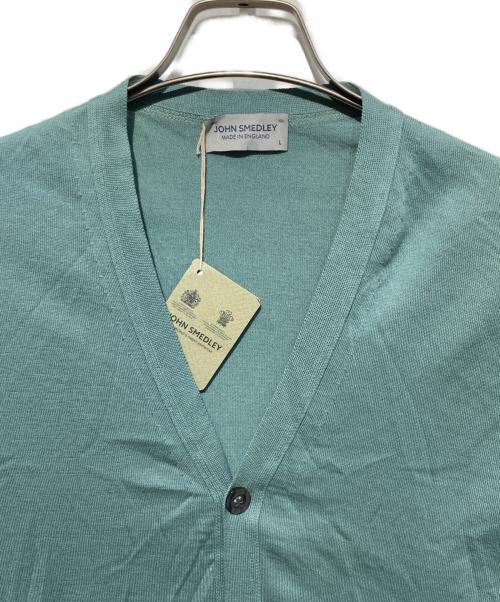JOHN SMEDLEY（ジョンスメドレー）JOHN SMEDLEY (ジョンスメドレー) MODERN FIT WYATT CARDIGAN グリーン サイズ:Lの古着・服飾アイテム