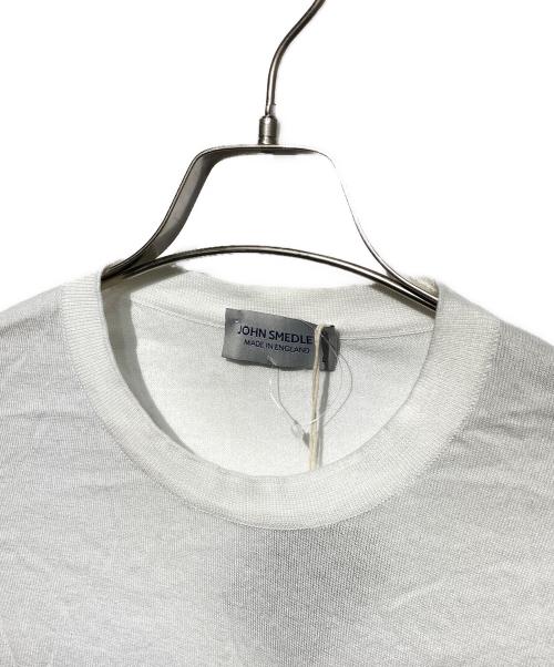 JOHN SMEDLEY（ジョンスメドレー）JOHN SMEDLEY (ジョンスメドレー) STANDARD FIT HAYES STRIPED T-SHIRT ホワイト サイズ:Lの古着・服飾アイテム