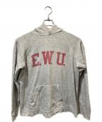 Championチャンピオン）の古着「染み込みプリントパーカー」｜グレー