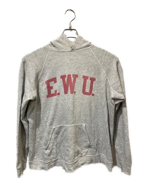 Champion（チャンピオン）Champion (チャンピオン) 染み込みプリントパーカー グレー サイズ:XLの古着・服飾アイテム