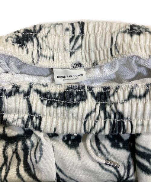 DRIES VAN NOTEN（ドリスヴァンノッテン）DRIES VAN NOTEN (ドリスヴァンノッテン) 花柄スウェットスカート ホワイト サイズ:XSの古着・服飾アイテム