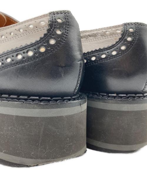 CLERGERIE（クレジュリー）CLERGERIE (クレジュリー) BECK ドレスシューズ ブラック×グレー サイズ:37の古着・服飾アイテム