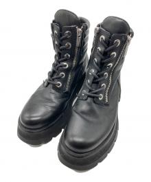 3.1 phillip lim（スリーワンフィリップリム）の古着「kate ラグソールダブルジップブーツ」｜ブラック