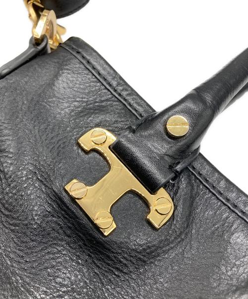 TORY BURCH（トリーバーチ）TORY BURCH (トリーバーチ) 2WAYレザーバッグ ブラックの古着・服飾アイテム