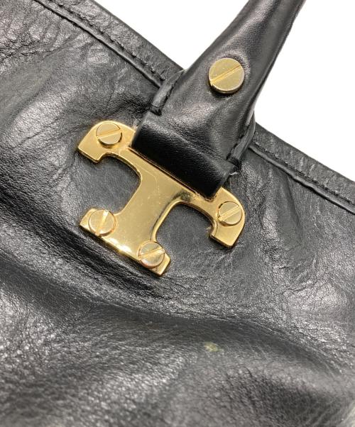 TORY BURCH（トリーバーチ）TORY BURCH (トリーバーチ) 2WAYレザーバッグ ブラックの古着・服飾アイテム