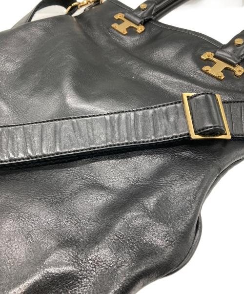 TORY BURCH（トリーバーチ）TORY BURCH (トリーバーチ) 2WAYレザーバッグ ブラックの古着・服飾アイテム