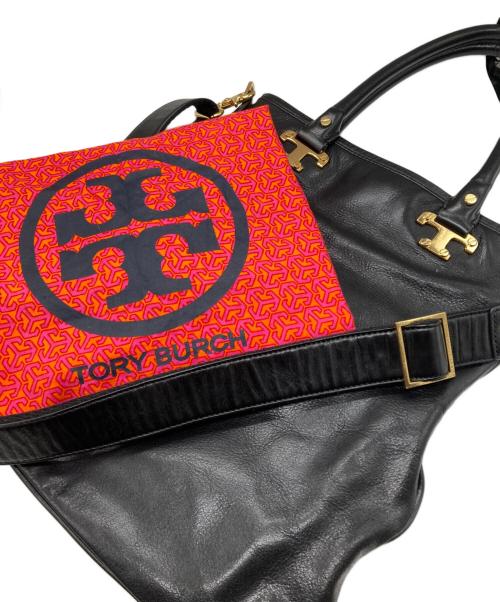 TORY BURCH（トリーバーチ）TORY BURCH (トリーバーチ) 2WAYレザーバッグ ブラックの古着・服飾アイテム