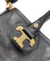 中古・古着 TORY BURCH (トリーバーチ) 2WAYレザーバッグ ブラック：7000円
