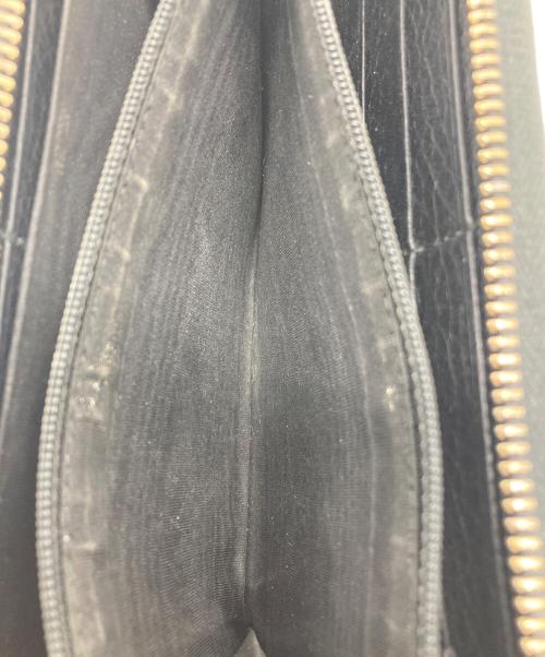 GUCCI（グッチ）GUCCI (グッチ) ラウンドファスナー財布 ブラックの古着・服飾アイテム