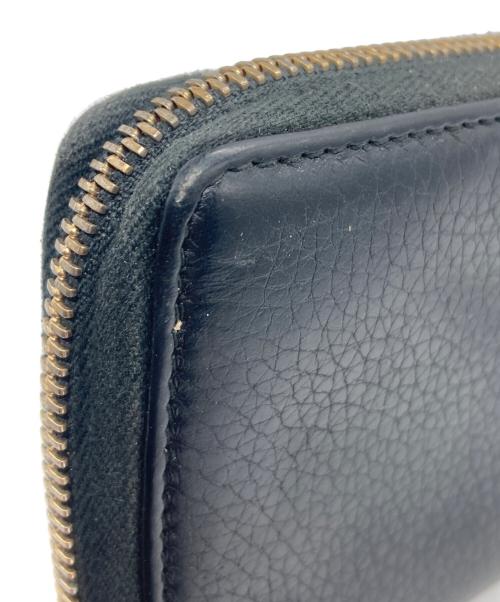 GUCCI（グッチ）GUCCI (グッチ) ラウンドファスナー財布 ブラックの古着・服飾アイテム