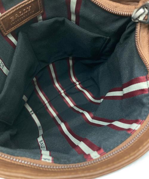 BALLY（バリー）BALLY (バリー) レザーショルダーバッグ ブラウンの古着・服飾アイテム