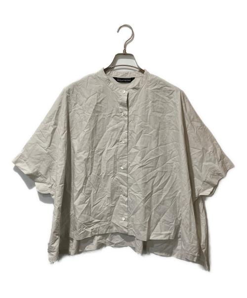 mizuiro-ind（ミズイロインド）mizuiro-ind (ミズイロインド) バンドカラーシャツ ベージュ サイズ:記載なしの古着・服飾アイテム