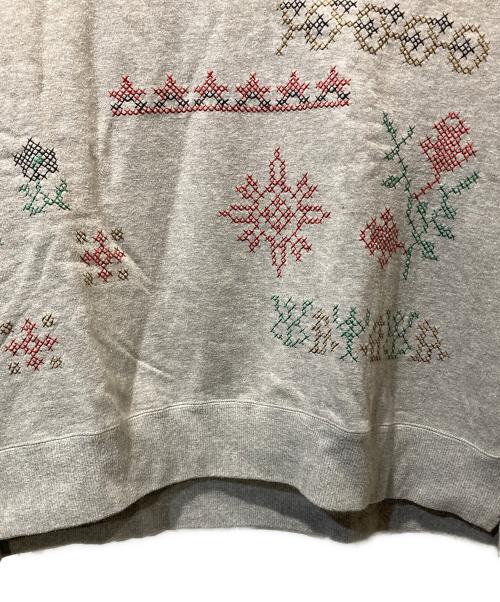 Maison MIHARA YASUHIRO（メゾン ミハラ ヤスヒロ）Maison MIHARA YASUHIRO (メゾン ミハラ ヤスヒロ) 刺繍スウェット グレー サイズ:48の古着・服飾アイテム