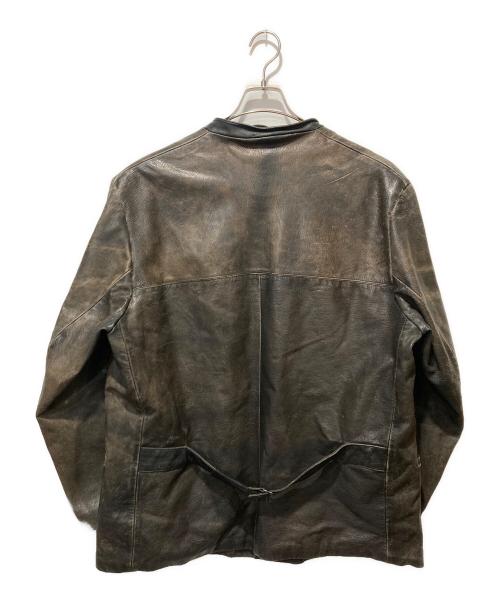 AKTA GETSKINN（アクタ ゲスキン）AKTA getskinn (アクタ ゲスキン) カーコートレザージャケット ブラック サイズ:56の古着・服飾アイテム