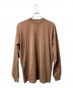 AURALEEオーラリー）の古着「LUSTER PLAITING L/S TEE」｜ブラウン