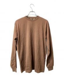 AURALEE（オーラリー）の古着「LUSTER PLAITING L/S TEE」｜ブラウン