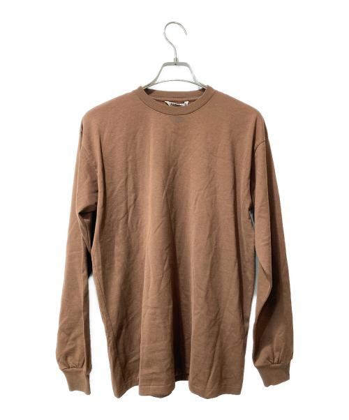 AURALEE（オーラリー）AURALEE (オーラリー) LUSTER PLAITING L/S TEE ブラウン サイズ:1の古着・服飾アイテム