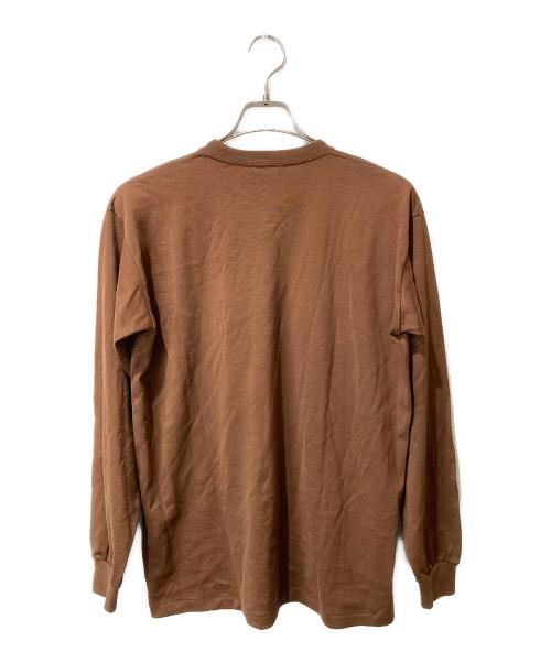 AURALEE（オーラリー）AURALEE (オーラリー) LUSTER PLAITING L/S TEE ブラウン サイズ:1の古着・服飾アイテム