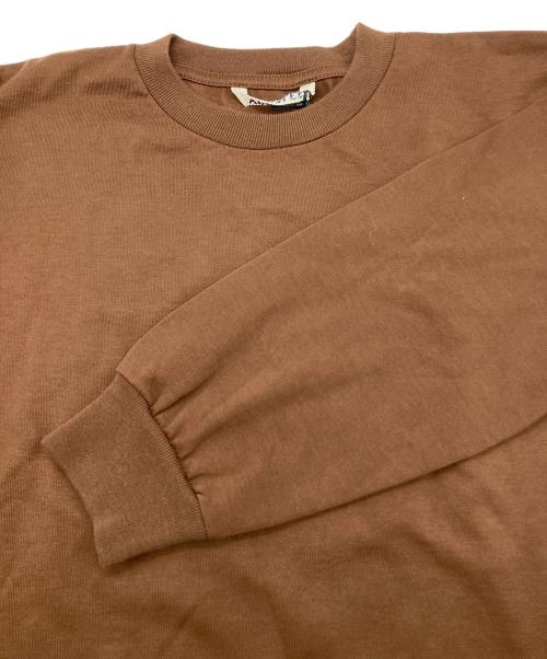 AURALEE（オーラリー）AURALEE (オーラリー) LUSTER PLAITING L/S TEE ブラウン サイズ:1の古着・服飾アイテム