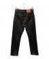 LEVI'S (リーバイス) 後染め 505 デニムパンツ ブラック サイズ:30：8000円