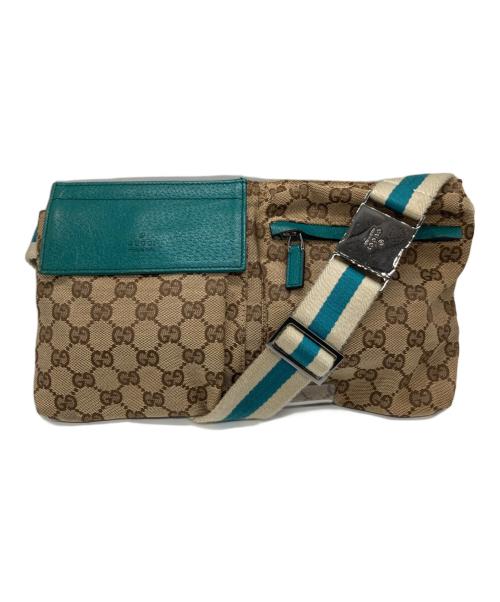 GUCCI（グッチ）GUCCI (グッチ) ウエストポーチ ブラウンの古着・服飾アイテム