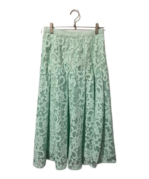 ADORE（アドーア）ADORE (アドーア) フラワーラッセルレーススカート 黄緑 サイズ:38の古着・服飾アイテム