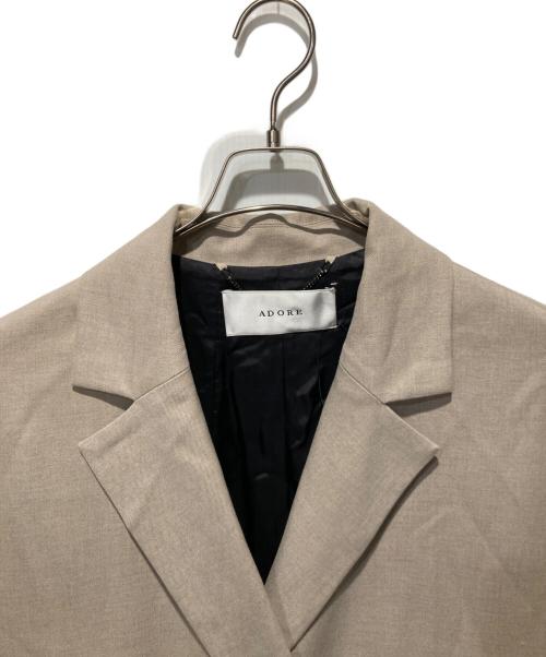 ADORE（アドーア）ADORE (アドーア) ツイルセミダブルチェスターコート グレー サイズ:38の古着・服飾アイテム