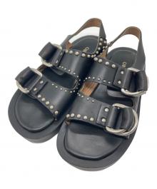Caminando HTC（カミナンド エイチティーシー）の古着「Caminando HTC DOUBLE STRAP SANDAL」｜ブラック
