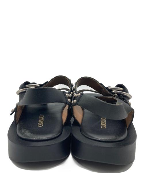 Caminando HTC（カミナンド エイチティーシー）Caminando HTC (カミナンド エイチティーシー) Caminando HTC DOUBLE STRAP SANDAL ブラック サイズ:7の古着・服飾アイテム