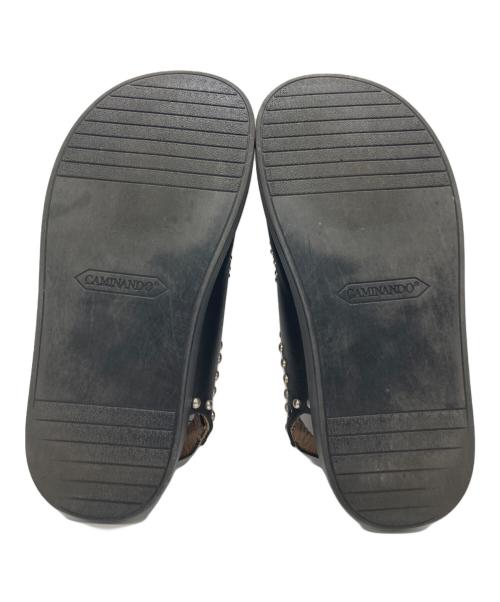 Caminando HTC（カミナンド エイチティーシー）Caminando HTC (カミナンド エイチティーシー) Caminando HTC DOUBLE STRAP SANDAL ブラック サイズ:7の古着・服飾アイテム