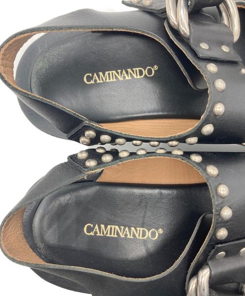 Caminando HTC（カミナンド エイチティーシー）Caminando HTC (カミナンド エイチティーシー) Caminando HTC DOUBLE STRAP SANDAL ブラック サイズ:7の古着・服飾アイテム