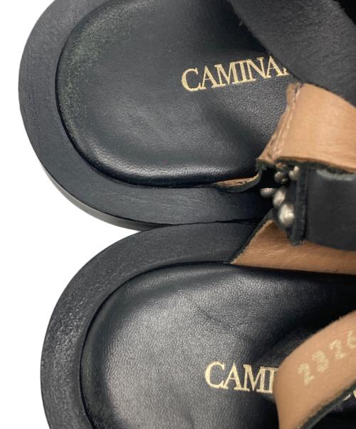 Caminando HTC（カミナンド エイチティーシー）Caminando HTC (カミナンド エイチティーシー) Caminando HTC DOUBLE STRAP SANDAL ブラック サイズ:7の古着・服飾アイテム