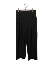 AEWEN MATOPH（イウエン マトフ）の古着「ハイウエストベルトパンツ」｜ブラック